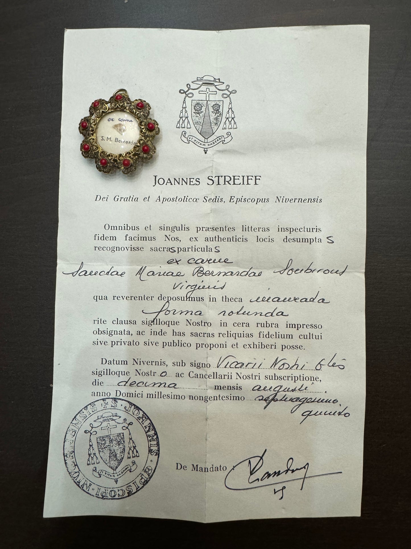 Reliquaire Sainte Bernadette Soubirous * First class Relic