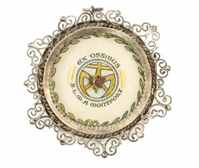 First-class relic of Saint Louis-Marie Grignion de Montfort / Relique de première classe de Saint Louis-Marie Grignion de Montfort