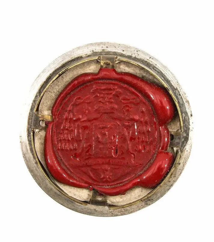 Relic of Saint John of Damascus wax / Relique de Saint Jean Damascène avec certificat d'authenticité cire originale