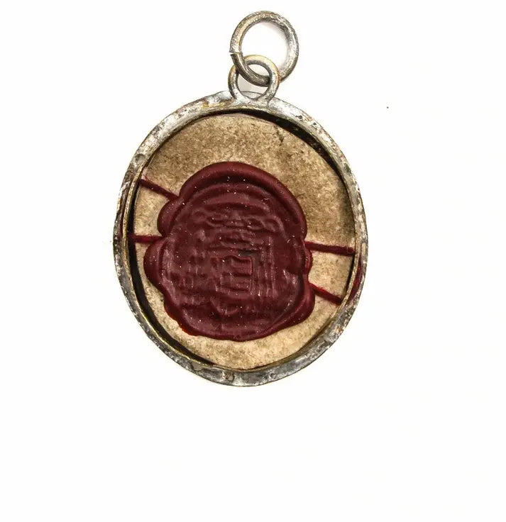relic of ste elisabeth queen of hungary wax authentic / relique de sainte eliabeth reine d'hongire avec cire authentique