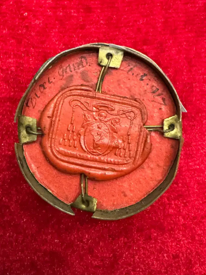 saint anne relic wax original / Relique de Sainte Anne cire