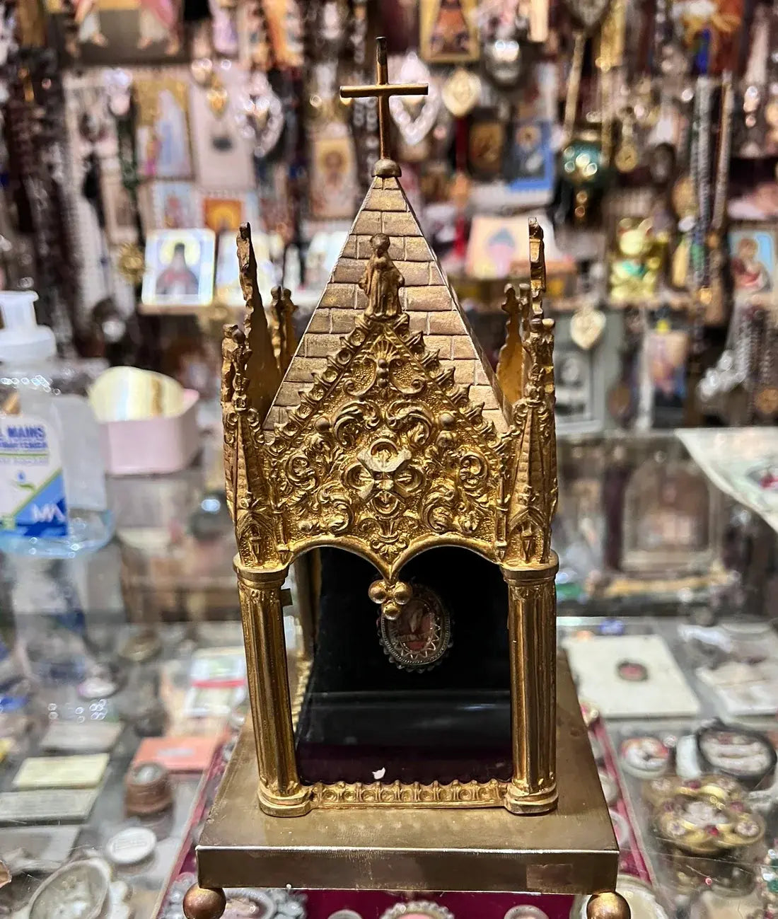 saint paul apostle big reliquary / Chasse Reliquaire contenant une relique de Saint Paul Apotre.
