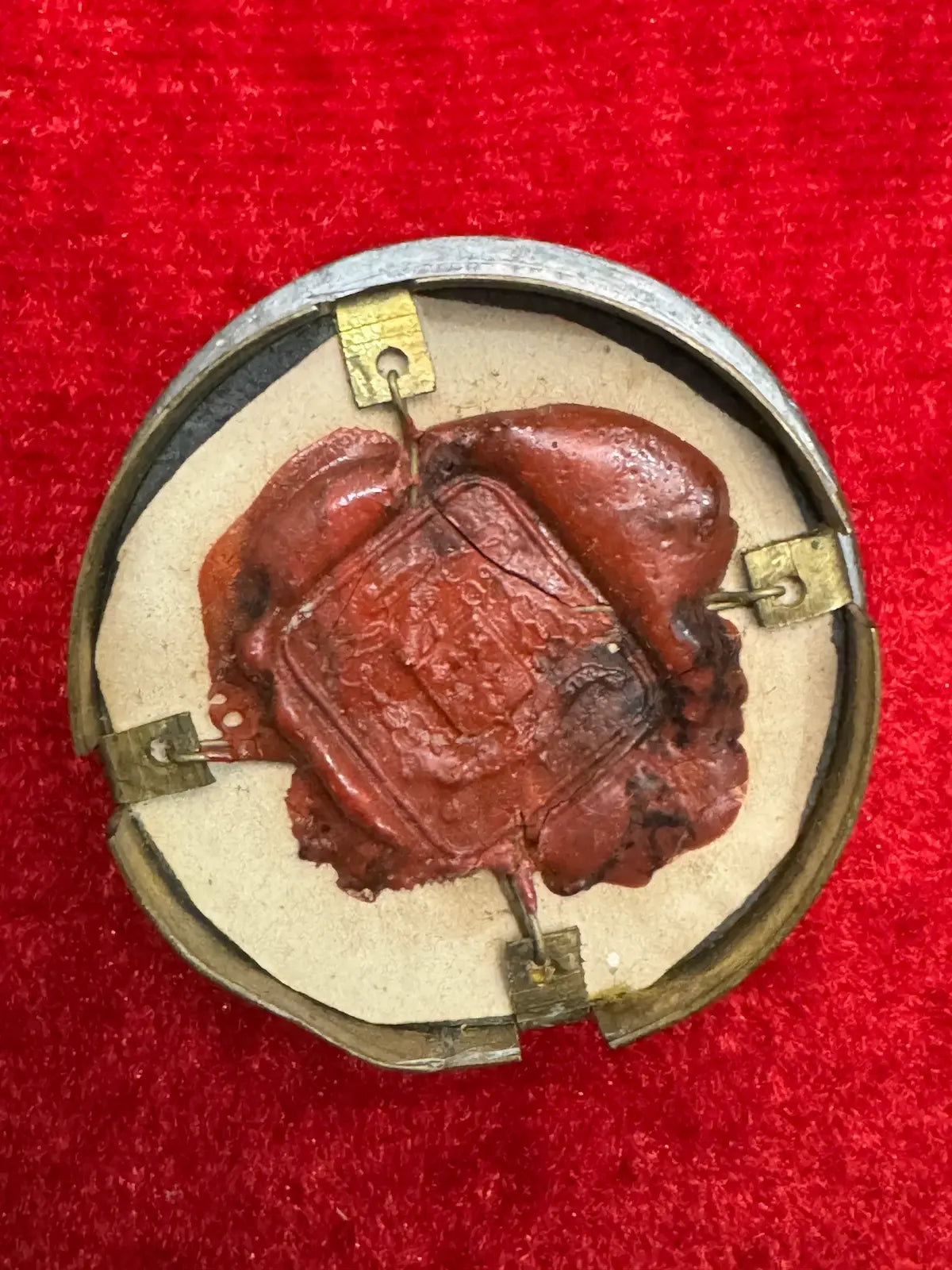 Relic of Saint Joachim, father of the Virgin Mary wax authentic / Relique sacrée de Saint Joachim cire