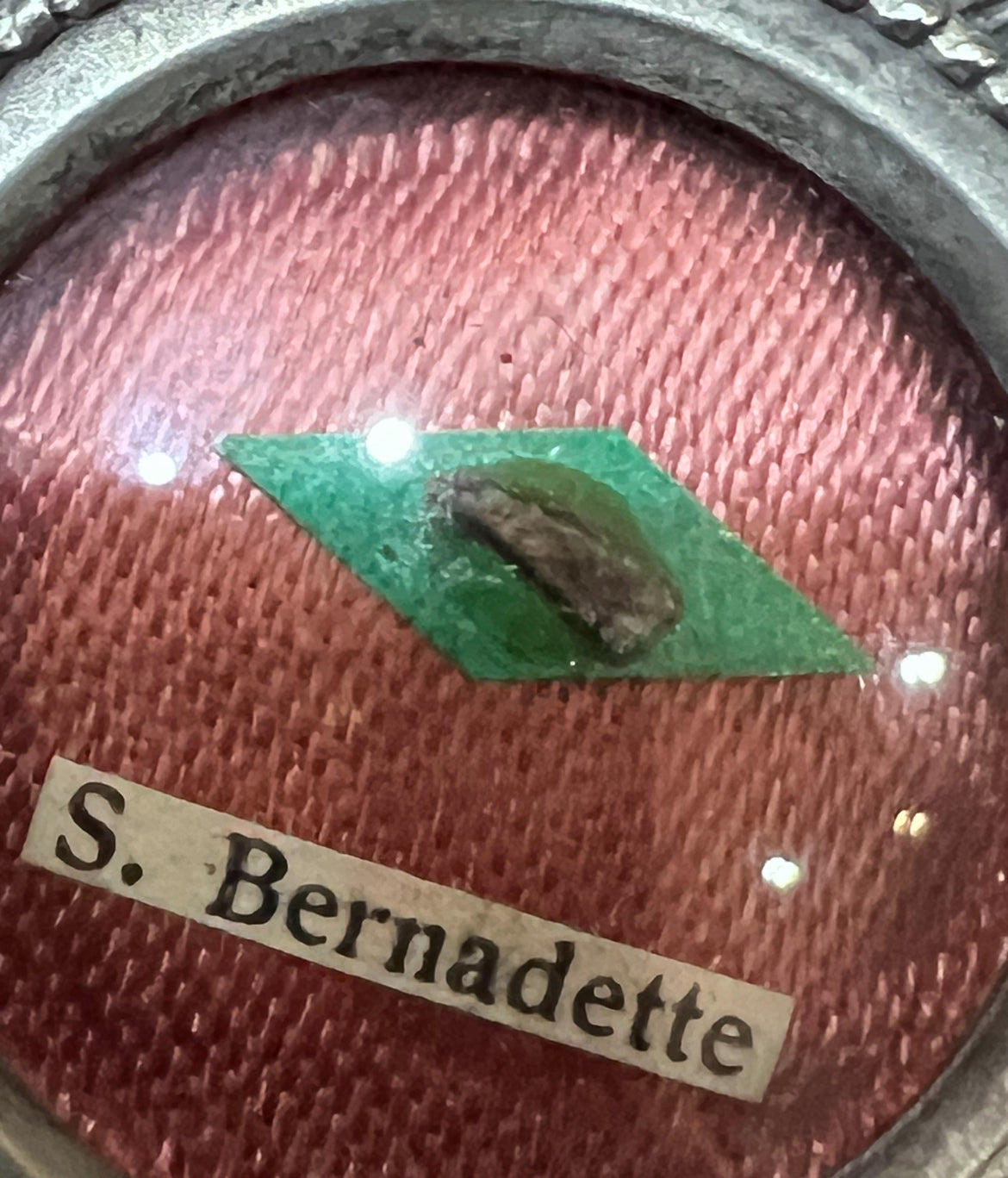Reliquaire Sainte Bernadette * First Class relic.