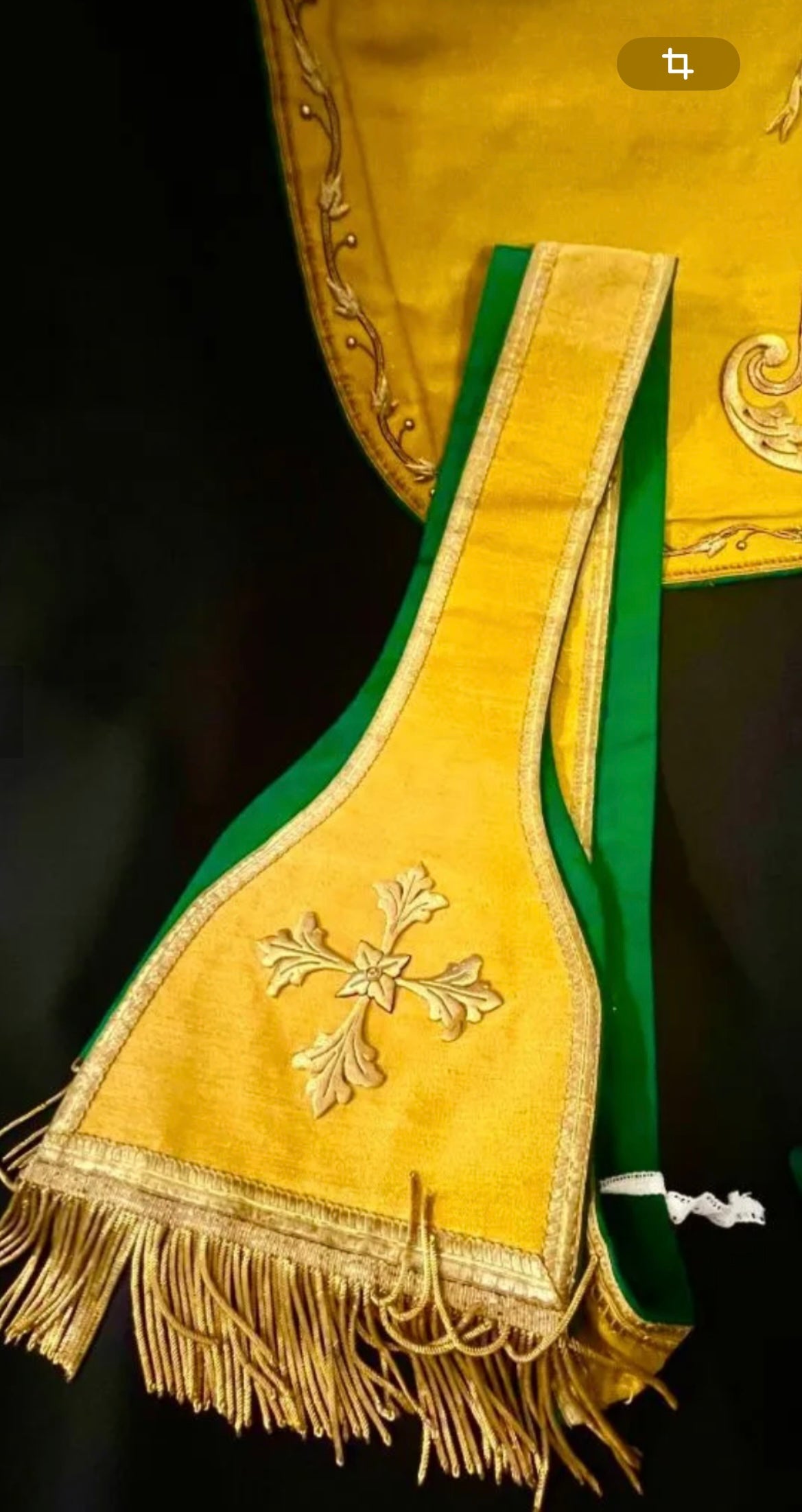 Chasuble drap d'or