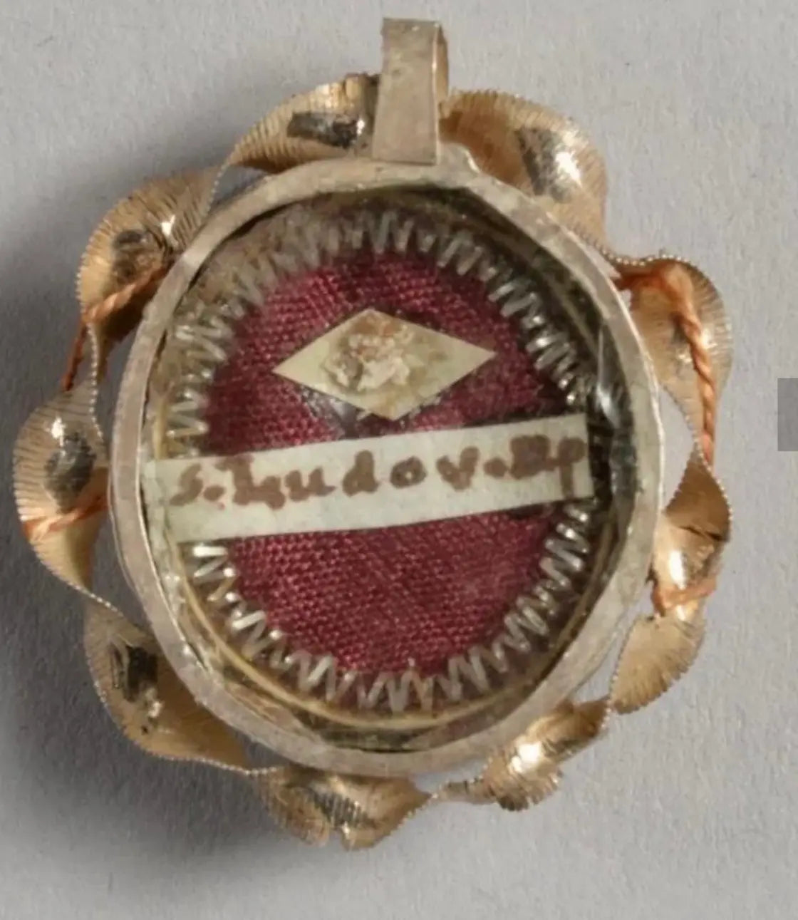 Saint Louis of Toulouse Silver Filigree Reliquary