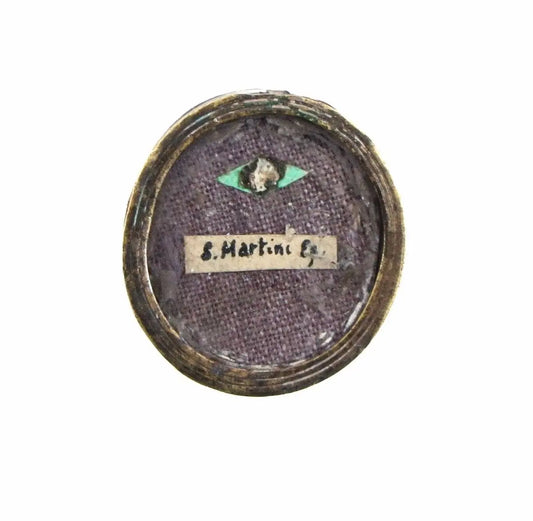 Authentic relic of Saint Martin of Tours in antique reliquary with certificate 
/
Relique authentique de Saint Martin de Tours dans un reliquaire ancien avec certificat