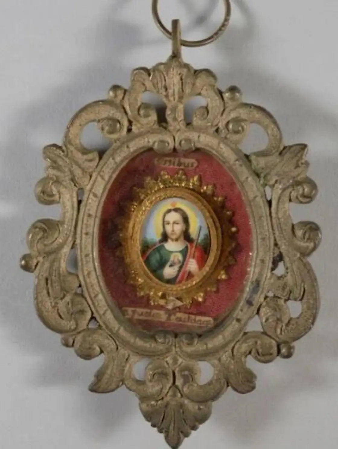 Antique bronze reliquary of Saint Jude Thaddeus Apostle
/
Reliquaire ancien en bronze de saint Jude Thaddée apôtre