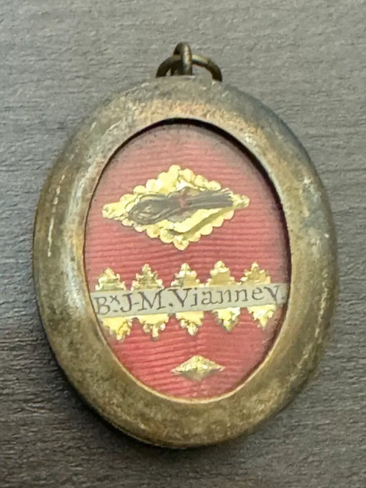 Relic of Saint John Vianney, Curé of Ars first class hair / Relique de Saint Jean-Marie Vianney cheveux 