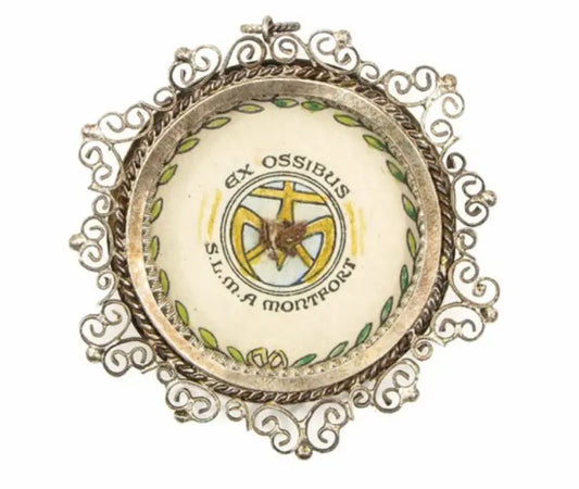 First-class relic of Saint Louis-Marie Grignion de Montfort / Relique de première classe de Saint Louis-Marie Grignion de Montfort