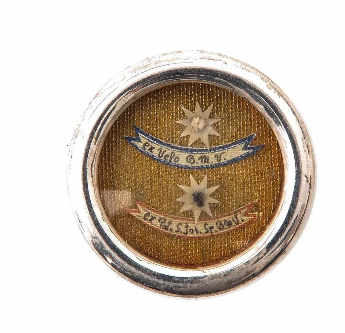 Reliquaire du Voila de la Très Sainte Vierge Marie et du Mateau de Saint Joseph avec certificat