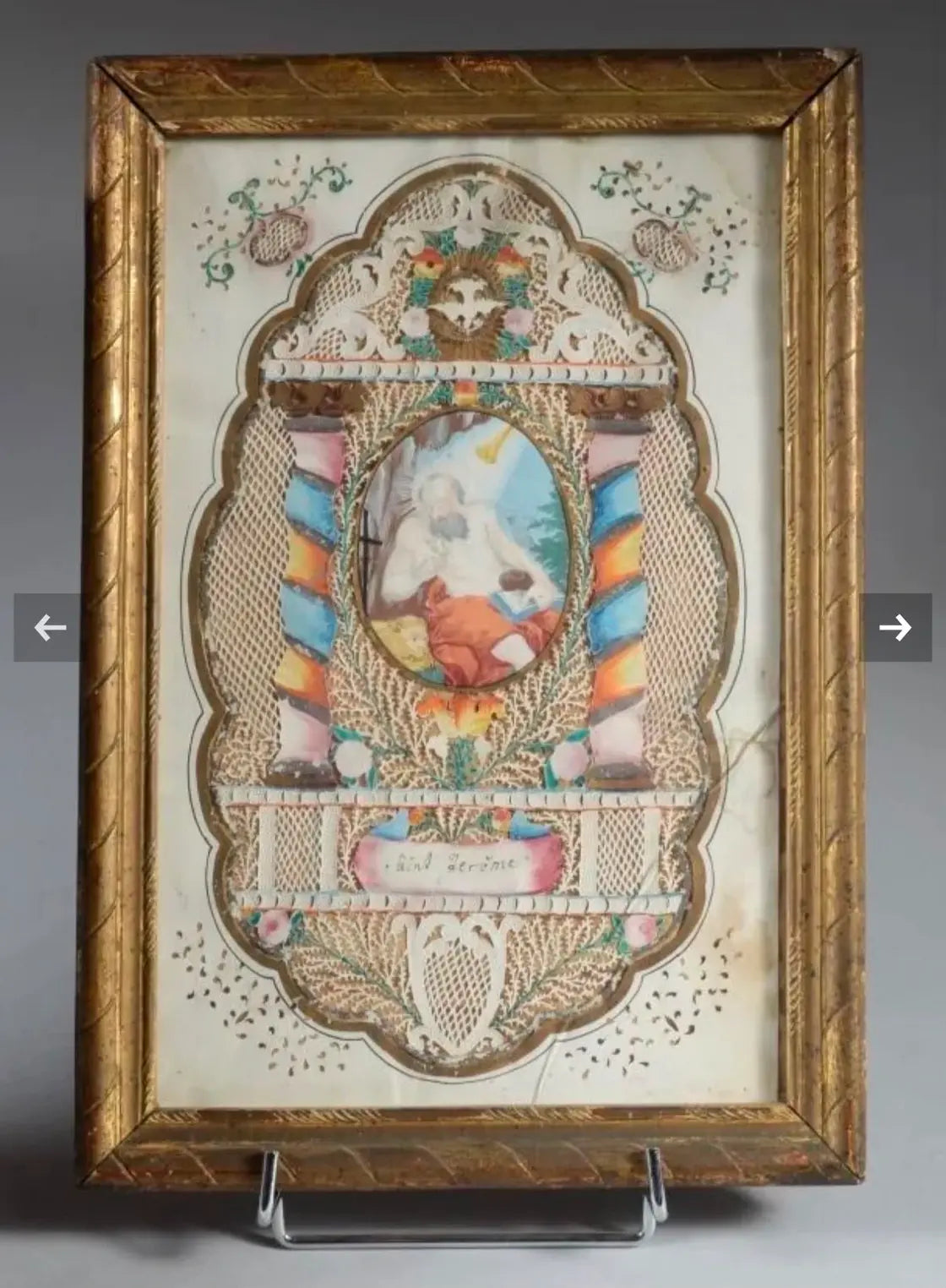 Pair of 18th century devotional canivets depicting Christ and Saint Jerome
/
Paire de canivets du XVIIIᵉ siècle représentant le Christ et saint Jérôme