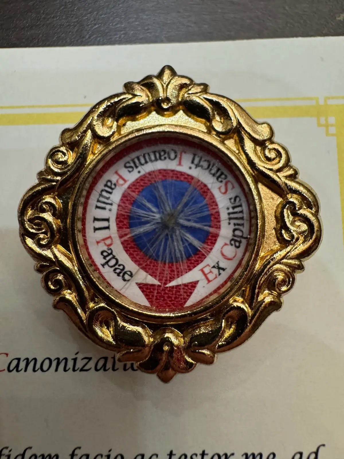 reliquary of saint jean paul 2 Ex capillis / reliquaire saint jean paul 2 Ex capillis