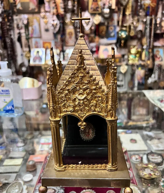saint paul apostle big reliquary / Chasse Reliquaire contenant une relique de Saint Paul Apotre.