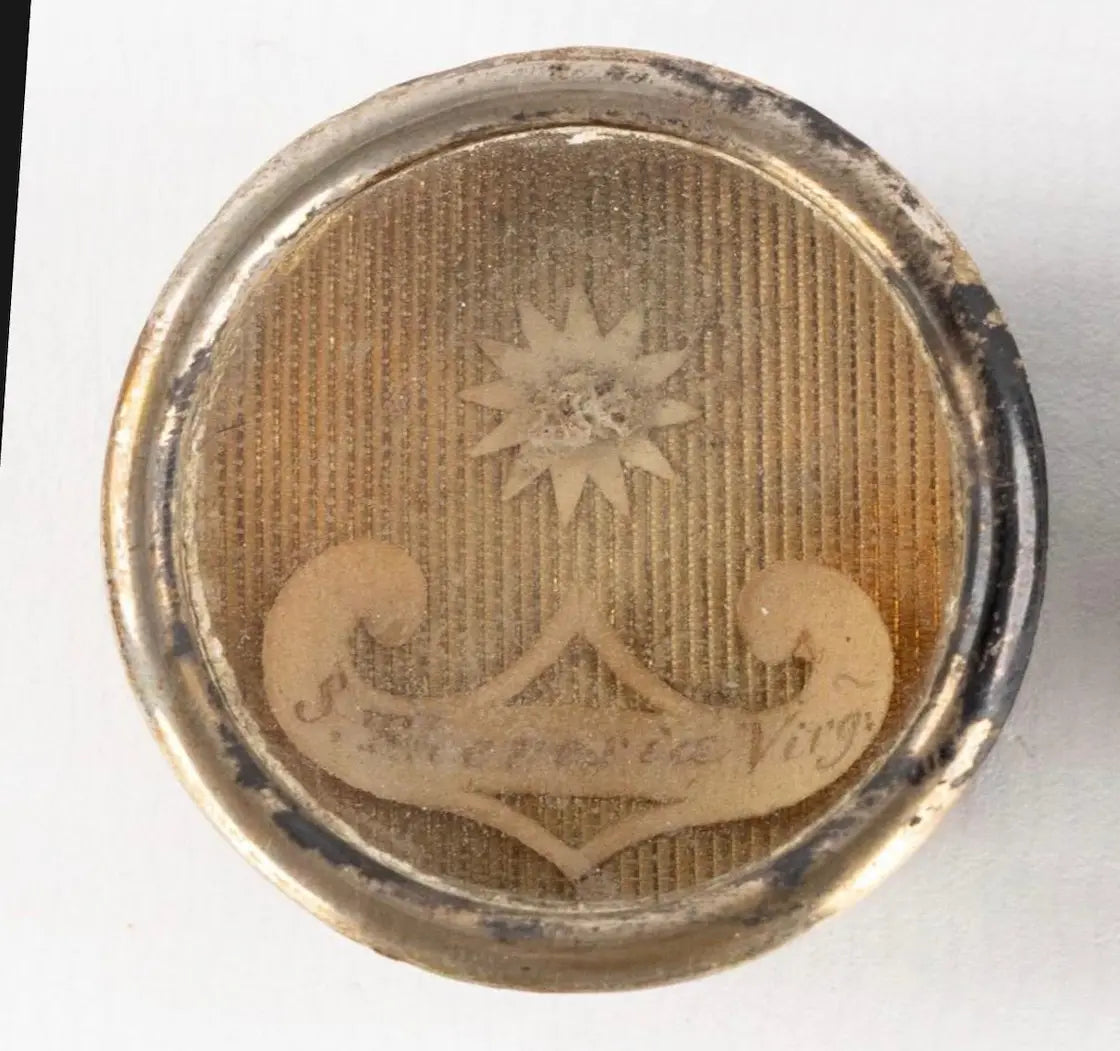 Saint Teresa of Ávila relic reliquary in silvered metal
/
Reliquaire de sainte Thérèse d’Avila en métal argenté